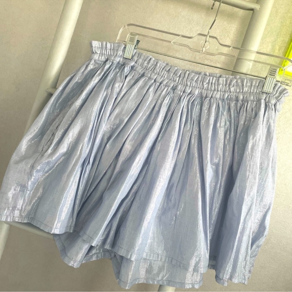 Suzi Kondi Shimmery Light Blue Women’s Skort